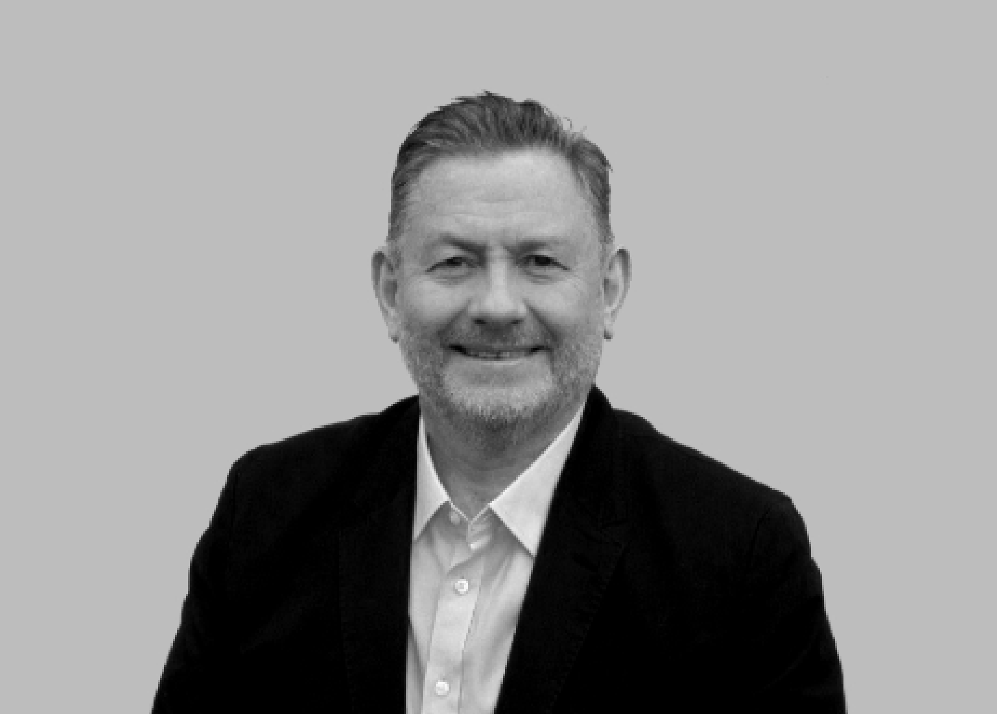 Black and white photo of Brian Hayes, Financial Service Industry Lead EMEA at VMware