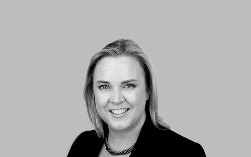 Black and white photo of Antonia Wade, Chief Marketing Officer at Capita
