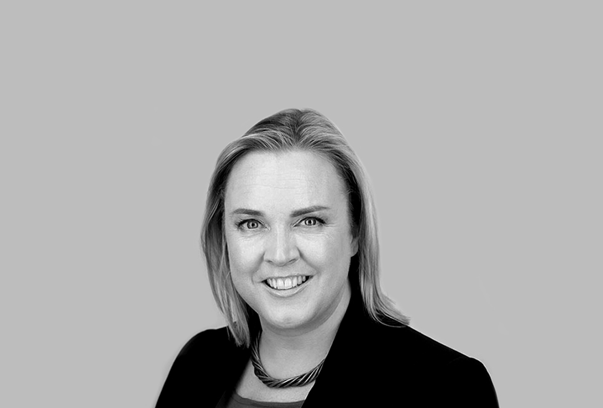 Black and white photo of Antonia Wade, Chief Marketing Officer at Capita